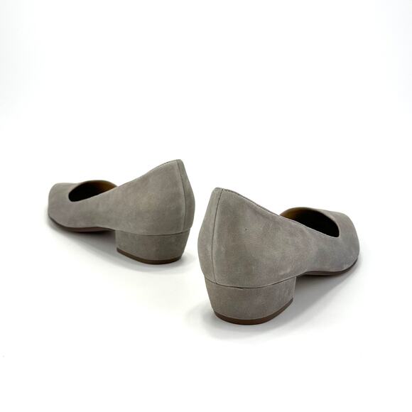 Naturalizer Belina Gray Low Heel Pump Size 9.5N Suede Pointed Toe D'Orsay Style - Picture 10 of 13